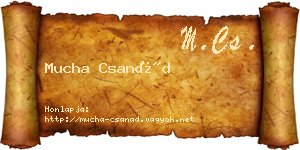 Mucha Csanád névjegykártya